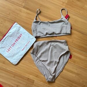 NWT Left On Friday pool days top & hi hi bottom